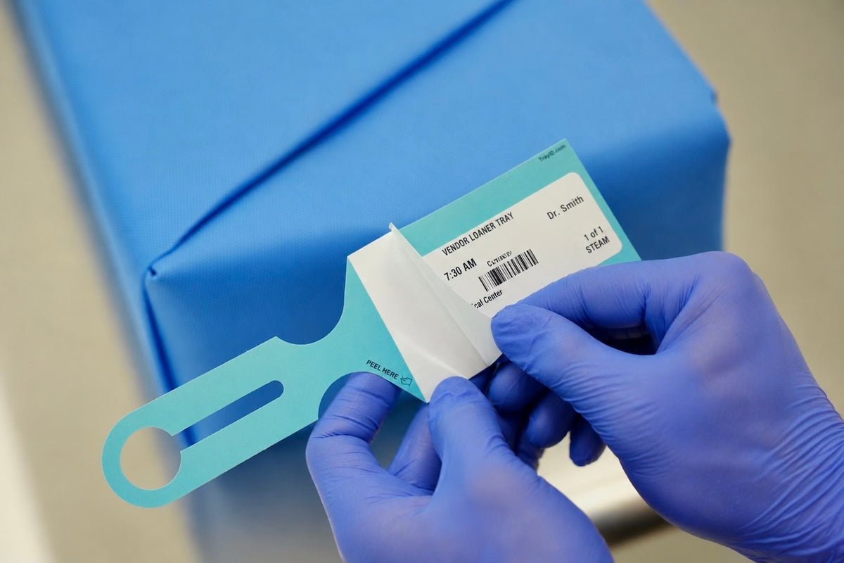 TrayID tag, barcode version