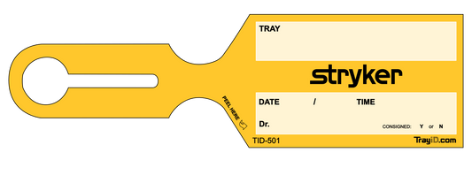 Stryker Yellow Vendor Tag — 500 Pack (TID-501)