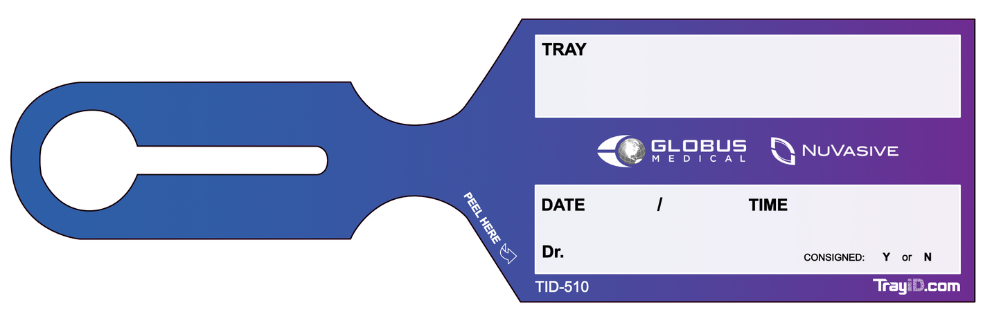 Globus Medical / NuVasive Vendor Tag — 500 Pack (TID-510)