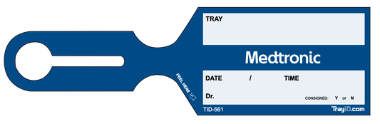 Medtronic Blue Vendor Tag — 500 Pack (TID-561)