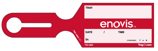 Enovis / DJO Red Vendor Tag — 500 Pack (TID-569)
