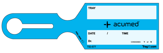 Acumed Blue Vendor Tag — 500 Pack (TID-577)