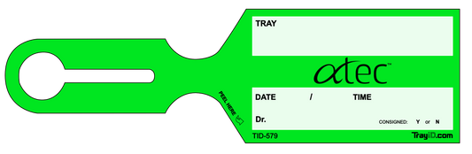 ATEC Spine Green Vendor Tag — 500 Pack (TID-579)