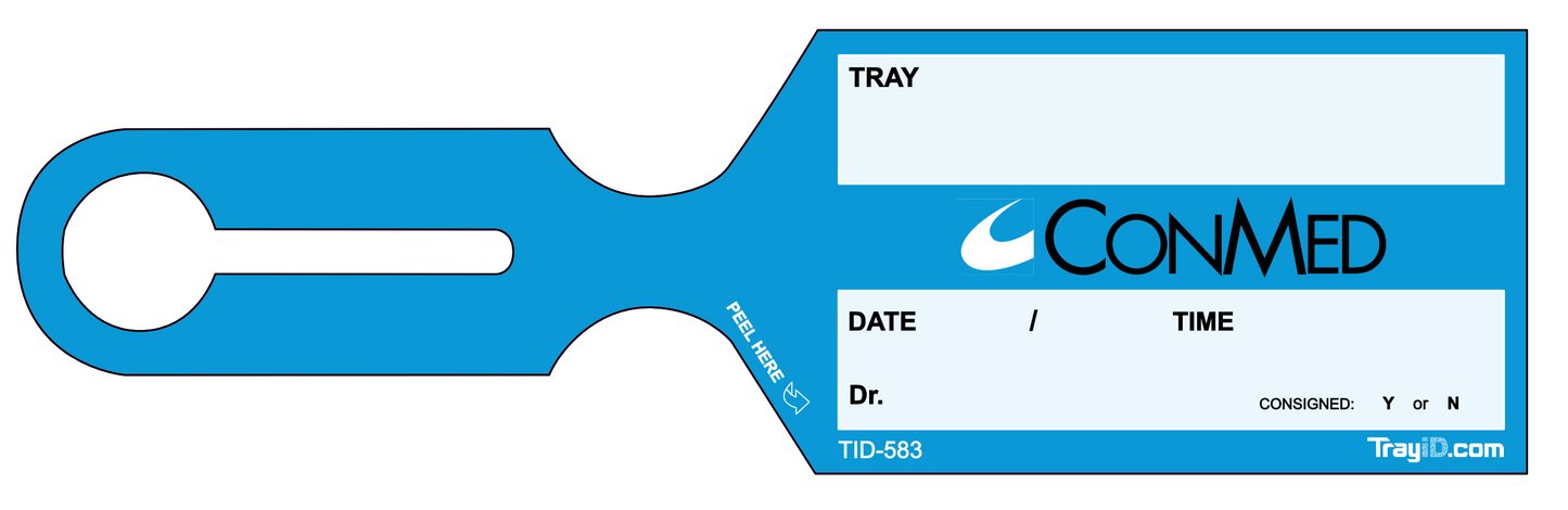 CONMED Blue Vendor Tag — 500 Pack (TID-583)